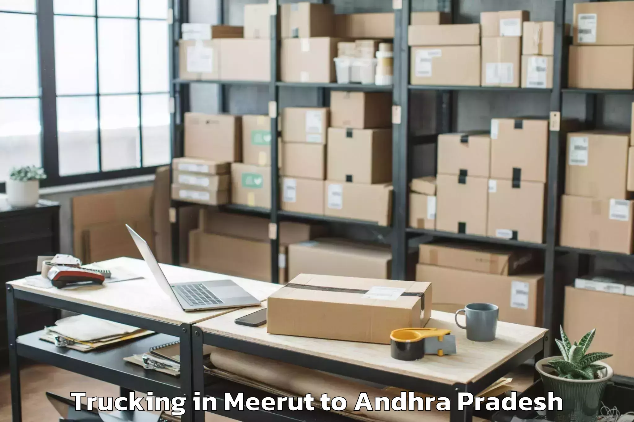 Leading Meerut to Pedda Tippa Samudram Trucking Provider